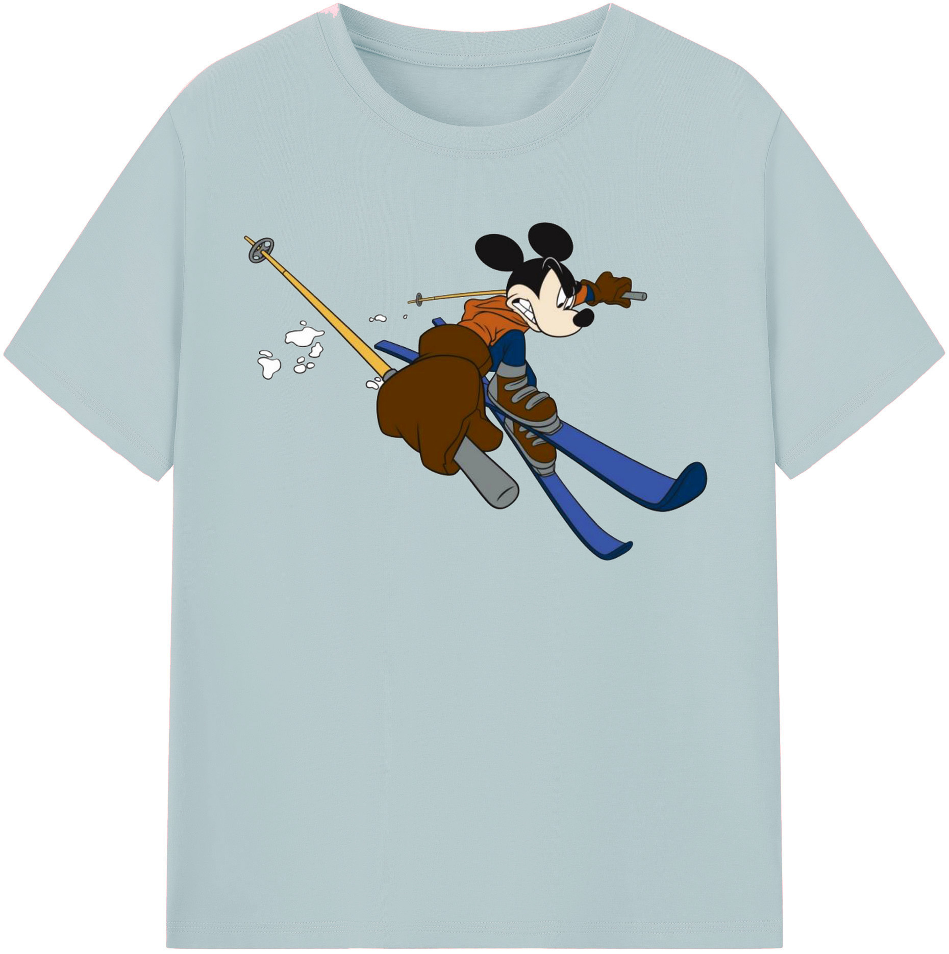 （画像用） ミッキーマウス Mickey Mouse 綿100％半袖Tシャツ（フロントプリント）